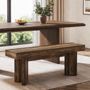 47" Farmhouse Wooden Dining Bench