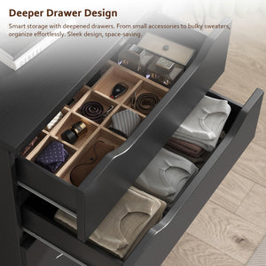 5-Drawer Dresser with Hidden Storage Compartment
