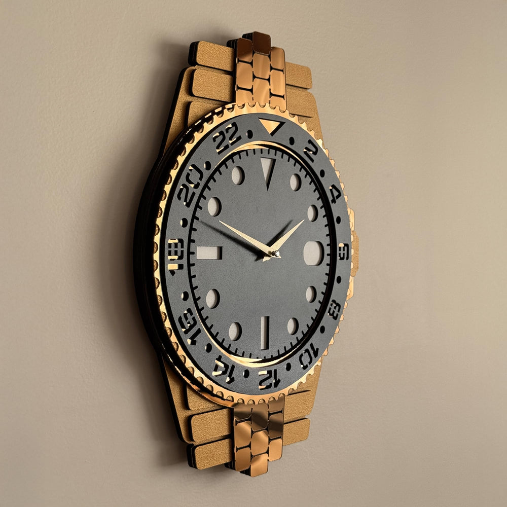 3D Layered Analog Wall Clock – Silent, Non-Ticking, Modern Home Decor