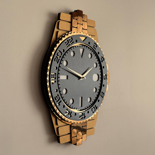 3D Layered Analog Wall Clock – Silent, Non-Ticking, Modern Home Decor