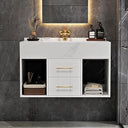 Floating Bathroom Vanity with Sintered Stone Countertop & Undermount Sink