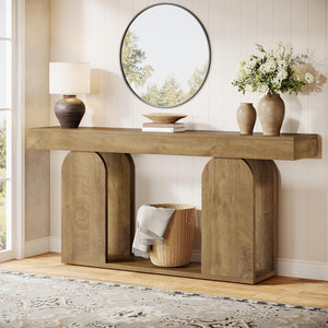 70.9-Inch Extra Long Sofa Console Table with Storage Shelf