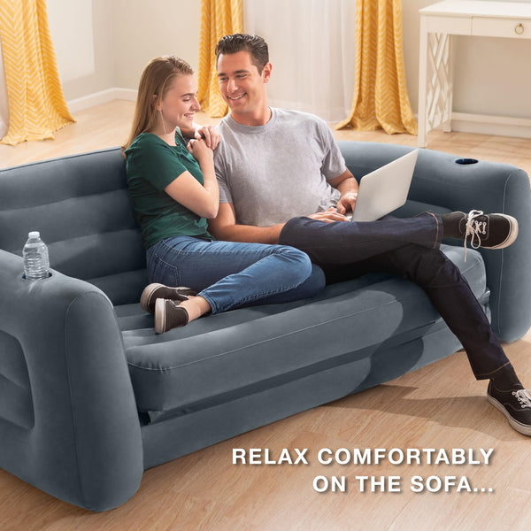 Inflatable Furniture Set – Pull-Out Sofa Bed & 2 Sleeper Chairs