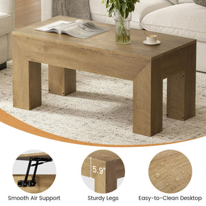 Lift Top Coffee Table with Hidden Storage