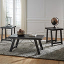 Casual Occasional Table Set of 3 – Antique White & Brown