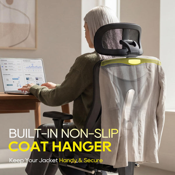 Ergonomic Office Chair with Footrest & Mesh Back