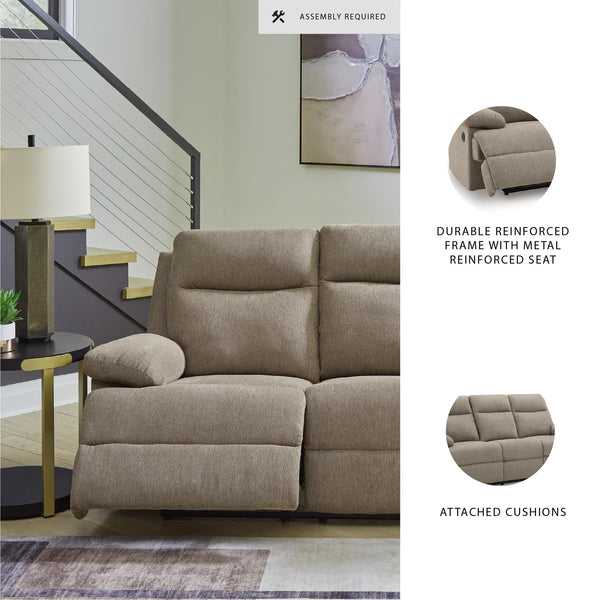 Reclining Sofa with Drop-Down Table & USB Charging