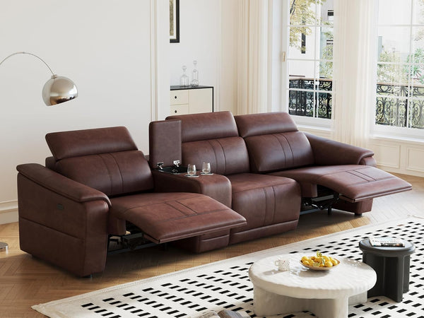 Power Reclining Sectional Sofa with Storage & USB Ports
