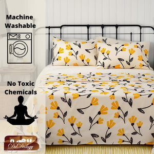 Floral Bed in a Bag Set – Yellow Fleur Botanical Tulips (12-Piece)