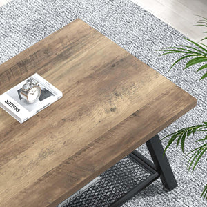 47" 2-Tier Coffee Table with Storage