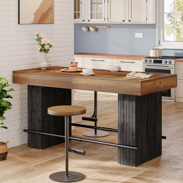 Counter Height Bar Dining Table 62.2"