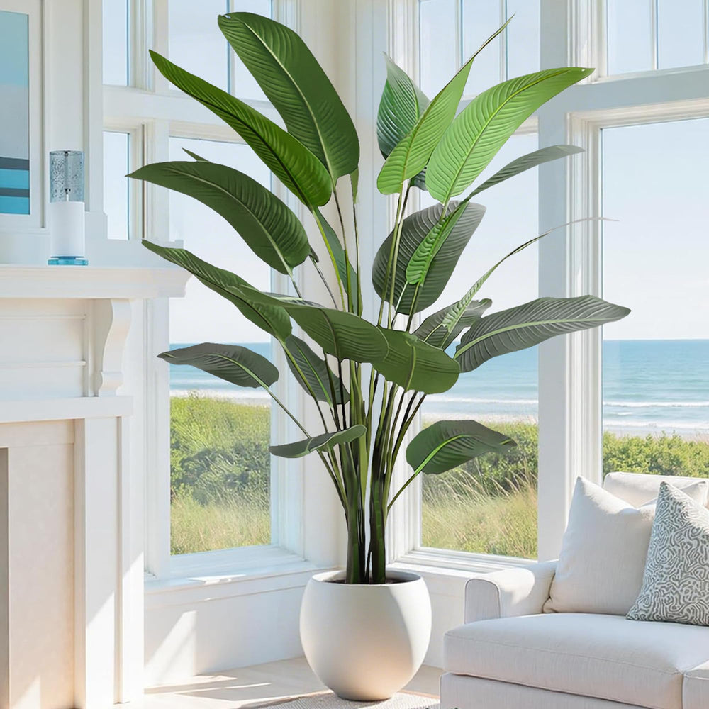 Artificial Bird of Paradise Tree — Large Faux Tropical Indoor Plant