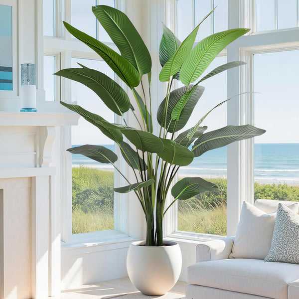 Artificial Bird of Paradise Tree — Large Faux Tropical Indoor Plant