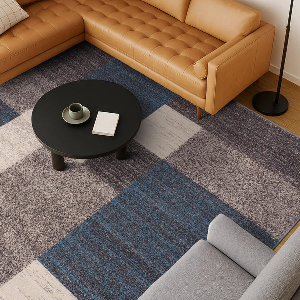 Contemporary Geometric Area Rug – Non-Slip, Non-Shedding | 7'10" x 10'