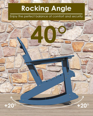 HDPE Adirondack Rocking Chair – Outdoor Porch Rocker