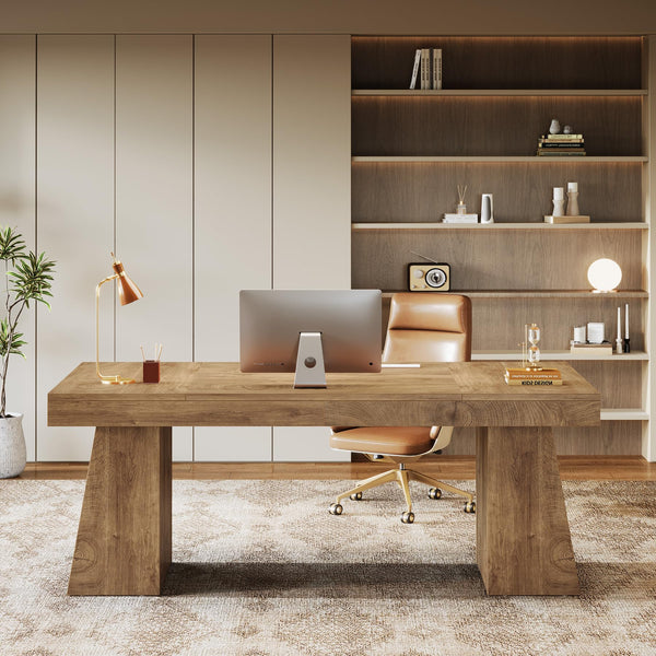 55-Inch Executive Desk with Double Pedestal