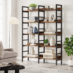 5-Tier Industrial Bookshelf