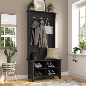Hall Tree with Shoe Storage Bench and Cubby Organizer