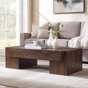 47" Modern Coffee Table with Storage & Drawer