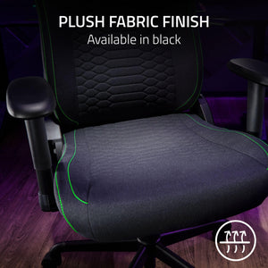 Ergonomic Gaming Chair with Lumbar Support & Fabric Finish