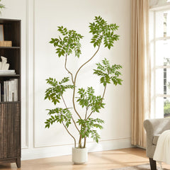 Artificial Sumac Tree with Pot – Tall Faux Indoor Plant