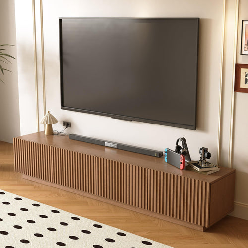 86.61" Mid-Century Modern TV Stand for TVs up to 85"