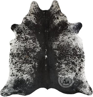 Genuine Cowhide Rug 6x6-7 Ft – Natural Animal Skin Area Rug