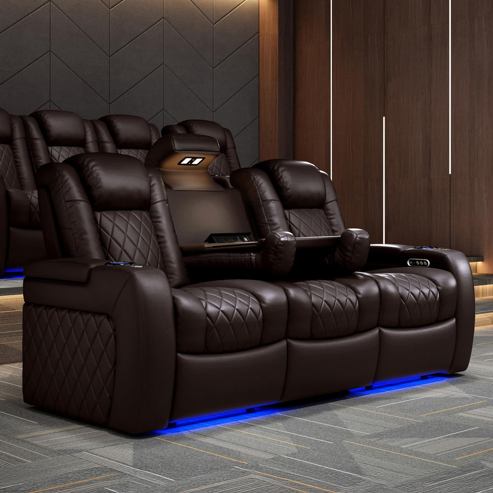 Tuscany 3-Seat Power Recliner with Center Console