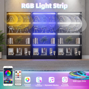LED Bookshelf with RGB Lighting