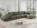 Modular Sectional Sofa, 6-Seater L-Shaped Cloud Couch with Memory Foam