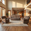3-Piece Recliner Sofa Set with Storage & Cup Holders