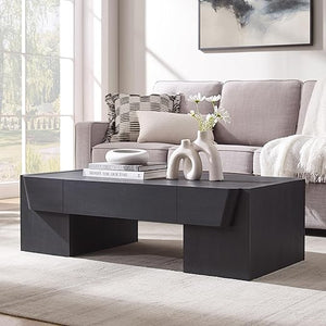 47" Modern Coffee Table with Storage & Drawer