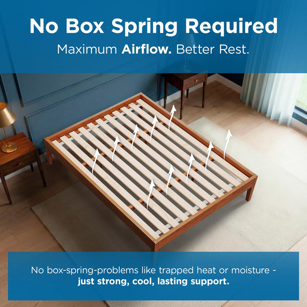 Wooden Bunkie Board with Vertical Bed Slats – Foldable Mattress Support