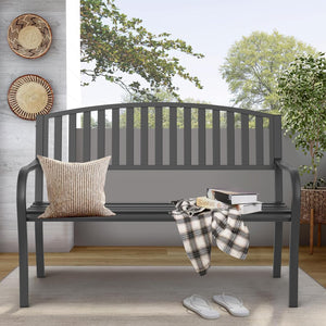 50" Cast Iron Outdoor Bench