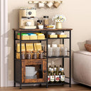 Farmhouse Coffee Bar Cabinet with Doors