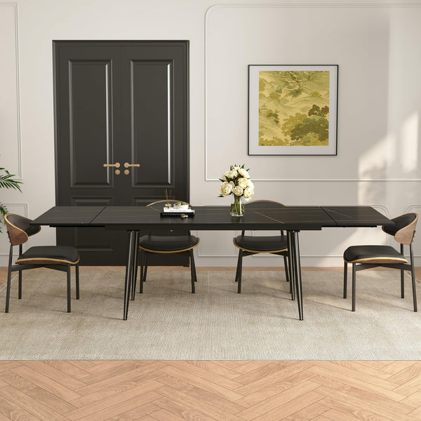 Extendable Sintered Stone Dining Table for 6–10 Seats