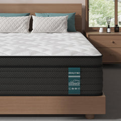 King Hybrid Mattress 14 Inch Euro Top – Memory Foam & Pocketed Coils
