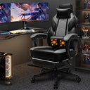 Gaming Chair with Footrest & Reclining Back