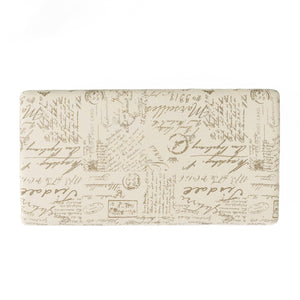 Parisian Storage Ottoman – French Script