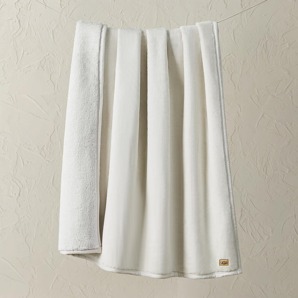 Tipped Faux Fur Throw Blanket 50" x 70" – Plush Coco Backing, Contemporary Style