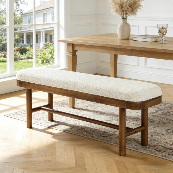 55-Inch Upholstered Entryway Bench