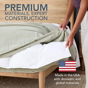 Organic Cotton Down Duvet Insert – 750 Fill Power, All Season