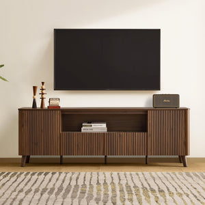 TV Stand for 80 Inch TV with Storage, Drawers & Adjustable Shelves