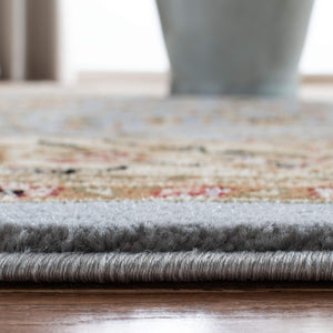 Traditional Oriental Area Rug – 5'3" x 7'6" Rectangular, Polypropylene, Machine Made