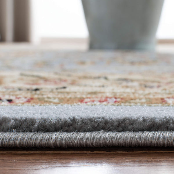 Traditional Oriental Area Rug – 5'3" x 7'6" Rectangular, Polypropylene, Machine Made