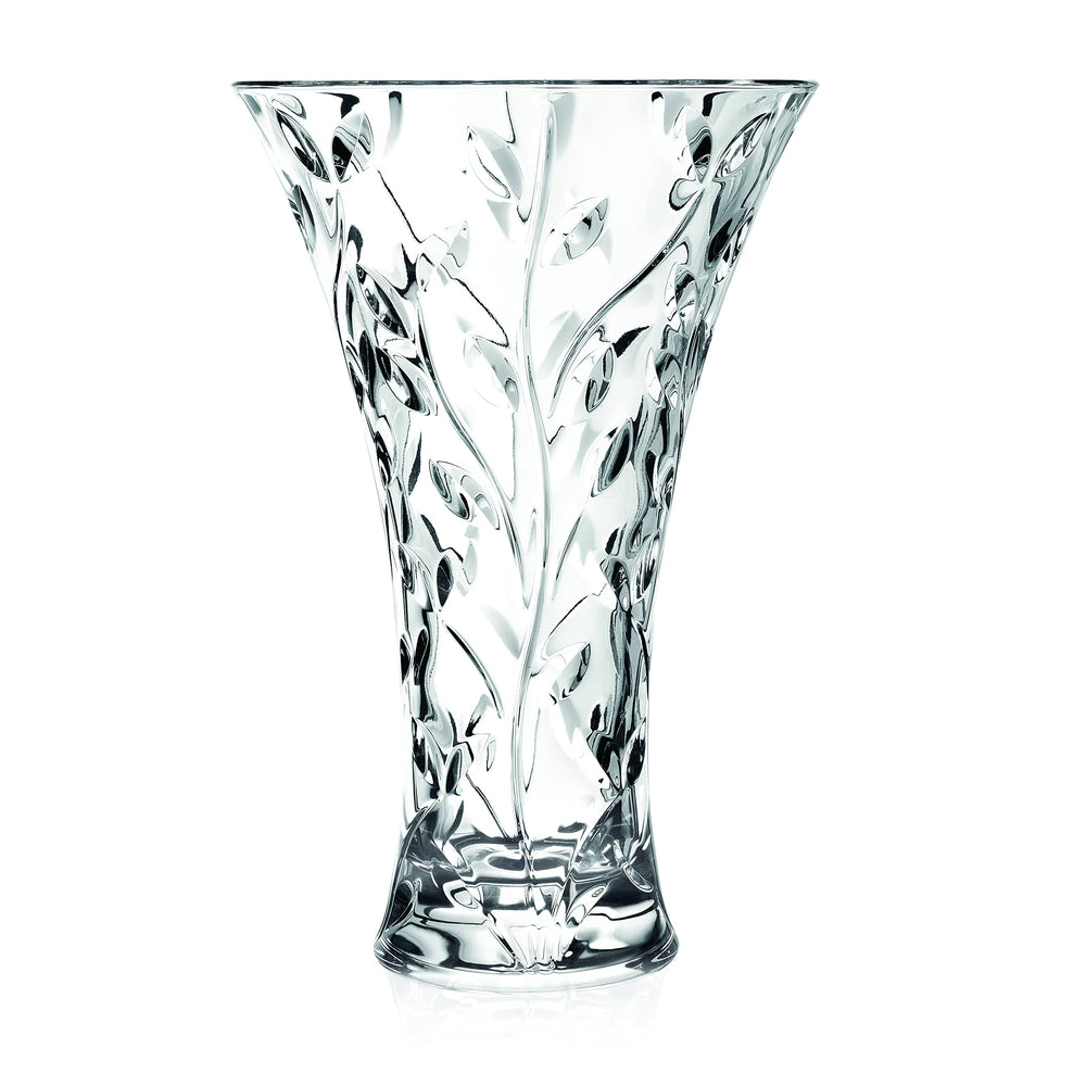Round Opening Clear Glass Vase 11.75 Inch