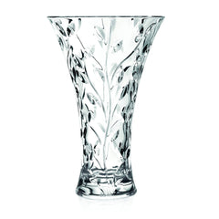 Round Opening Clear Glass Vase 11.75 Inch