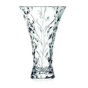 Round Opening Clear Glass Vase 11.75 Inch