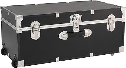 30-Inch Wheeled Storage Trunk with Lock