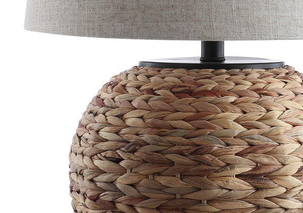 Water Hyacinth Farmhouse Basket Table Lamp